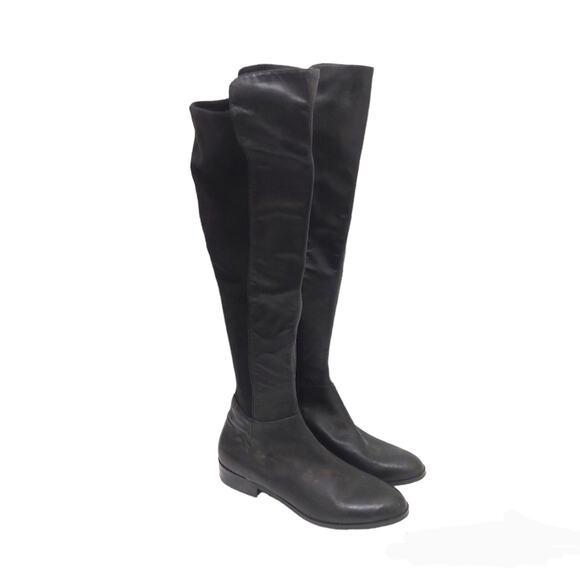 Micheal Kors Joanie Black Over The Knee Riding Boots Women's Size 8 - Picture 1 of 9